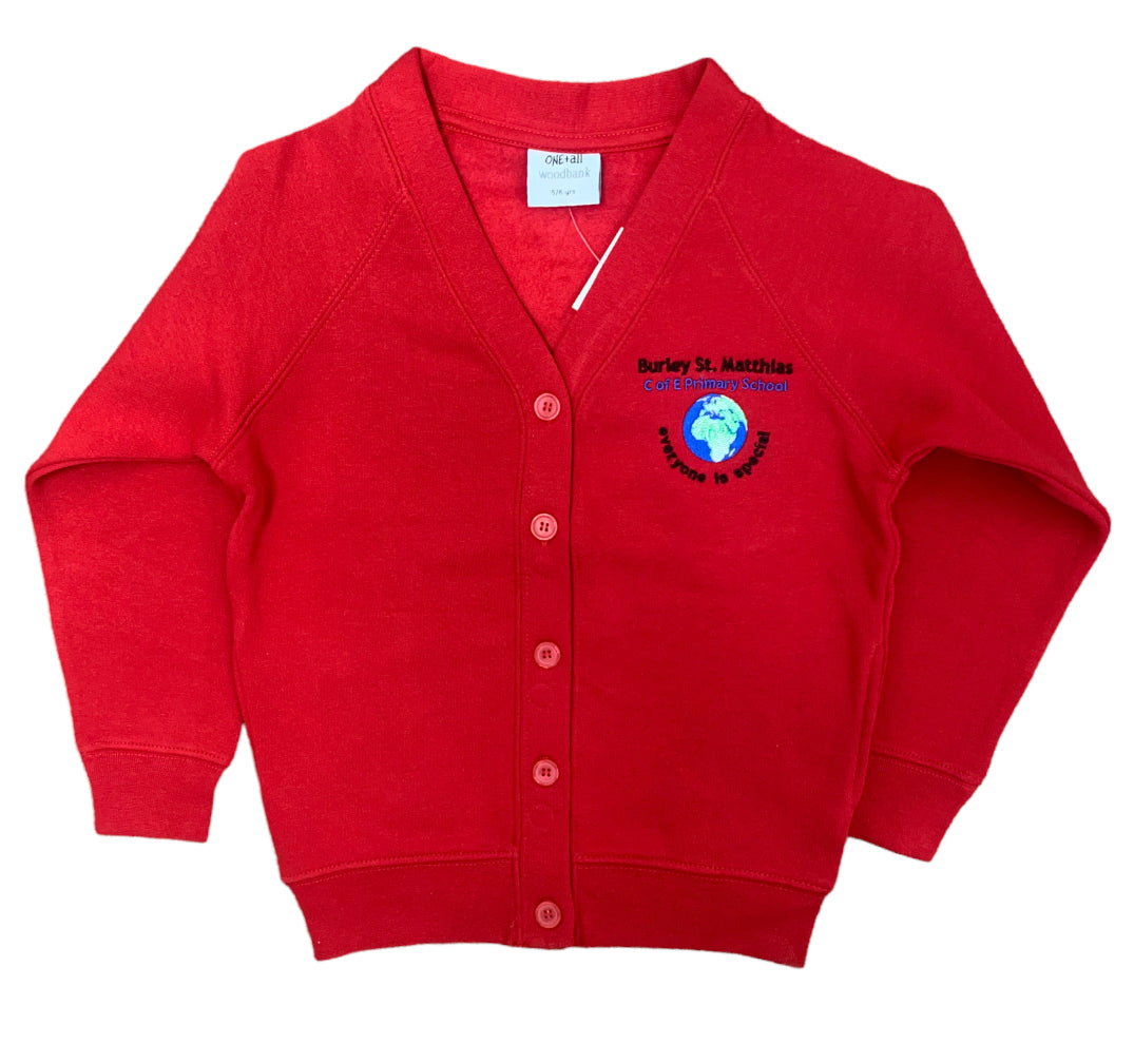 Burley St Matthias Red Cardigan