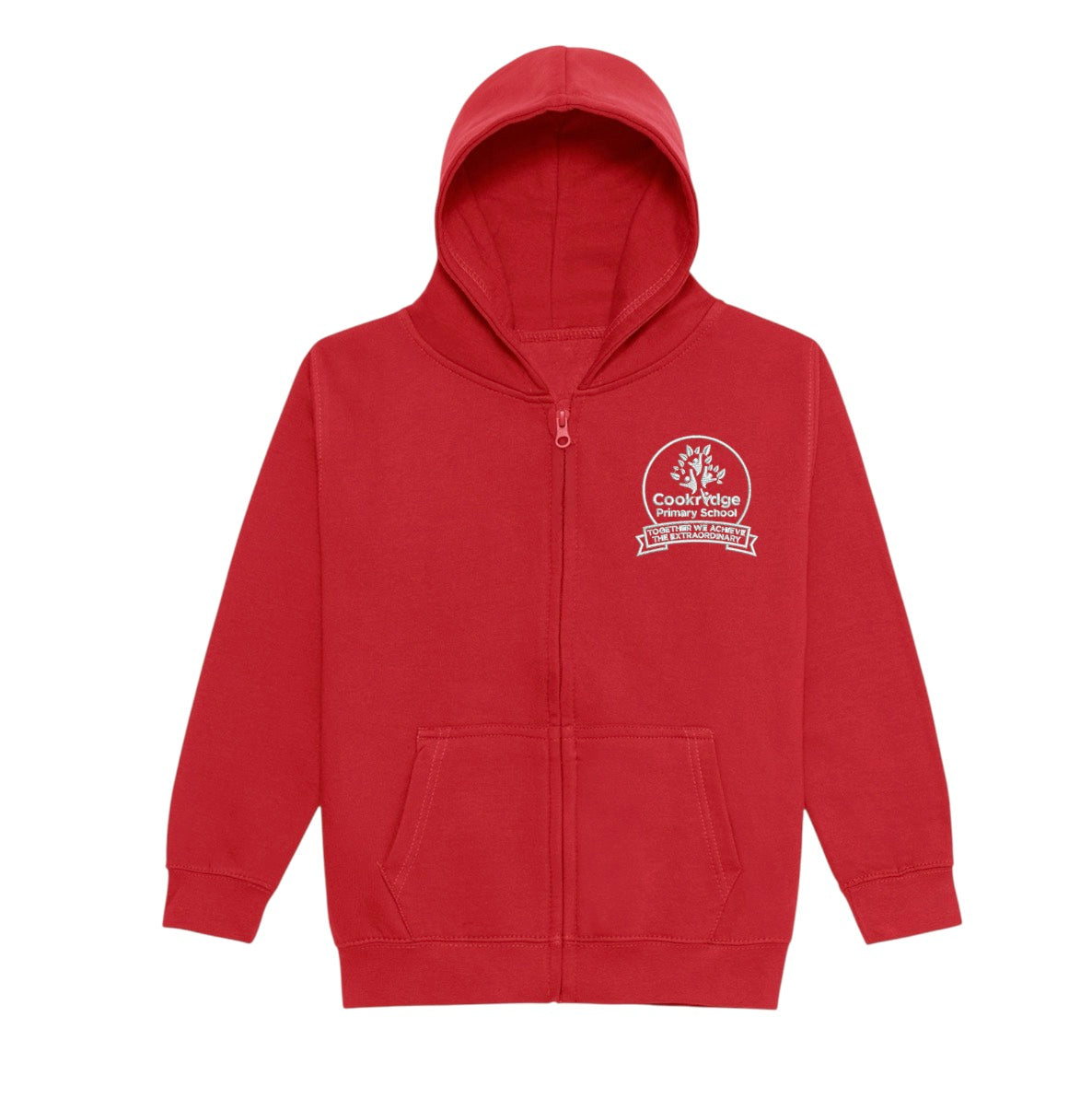 Cookridge Red Zip up hoodie