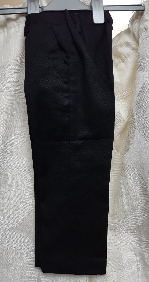 Boys Adjustable Waist Trousers - Black