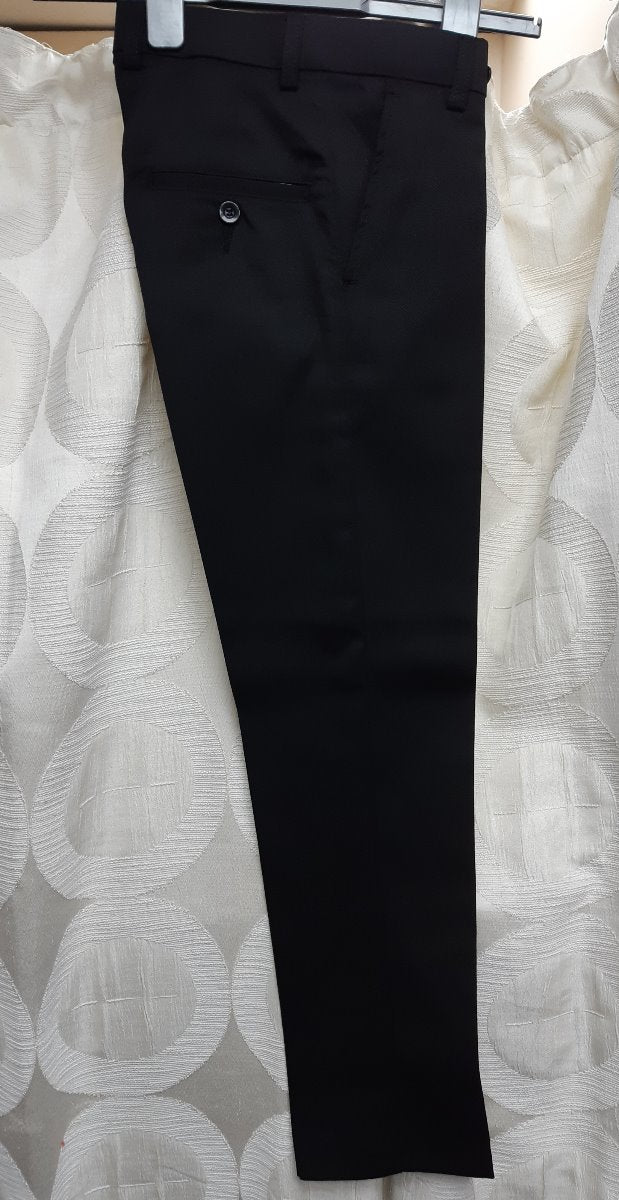 Boys Slim Fit Trousers - Black