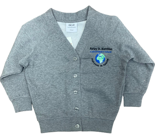 Burley St Matthias Grey Cardigan