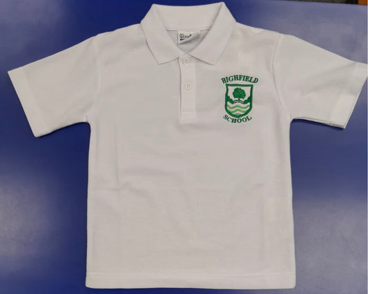 Highfield White poloshirt