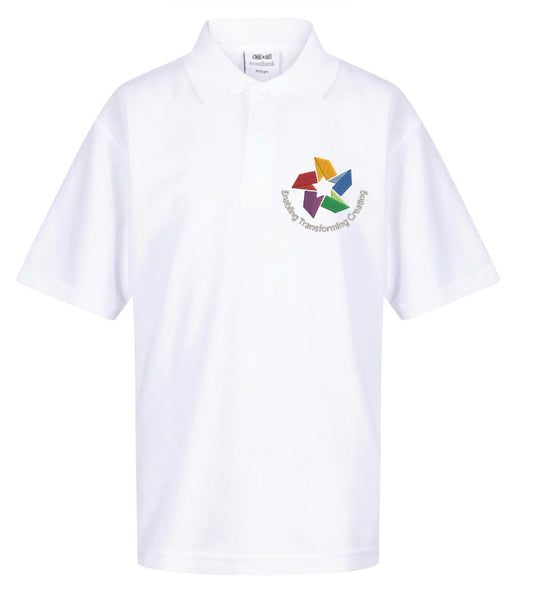 Hillcrest Academy White Poloshirt
