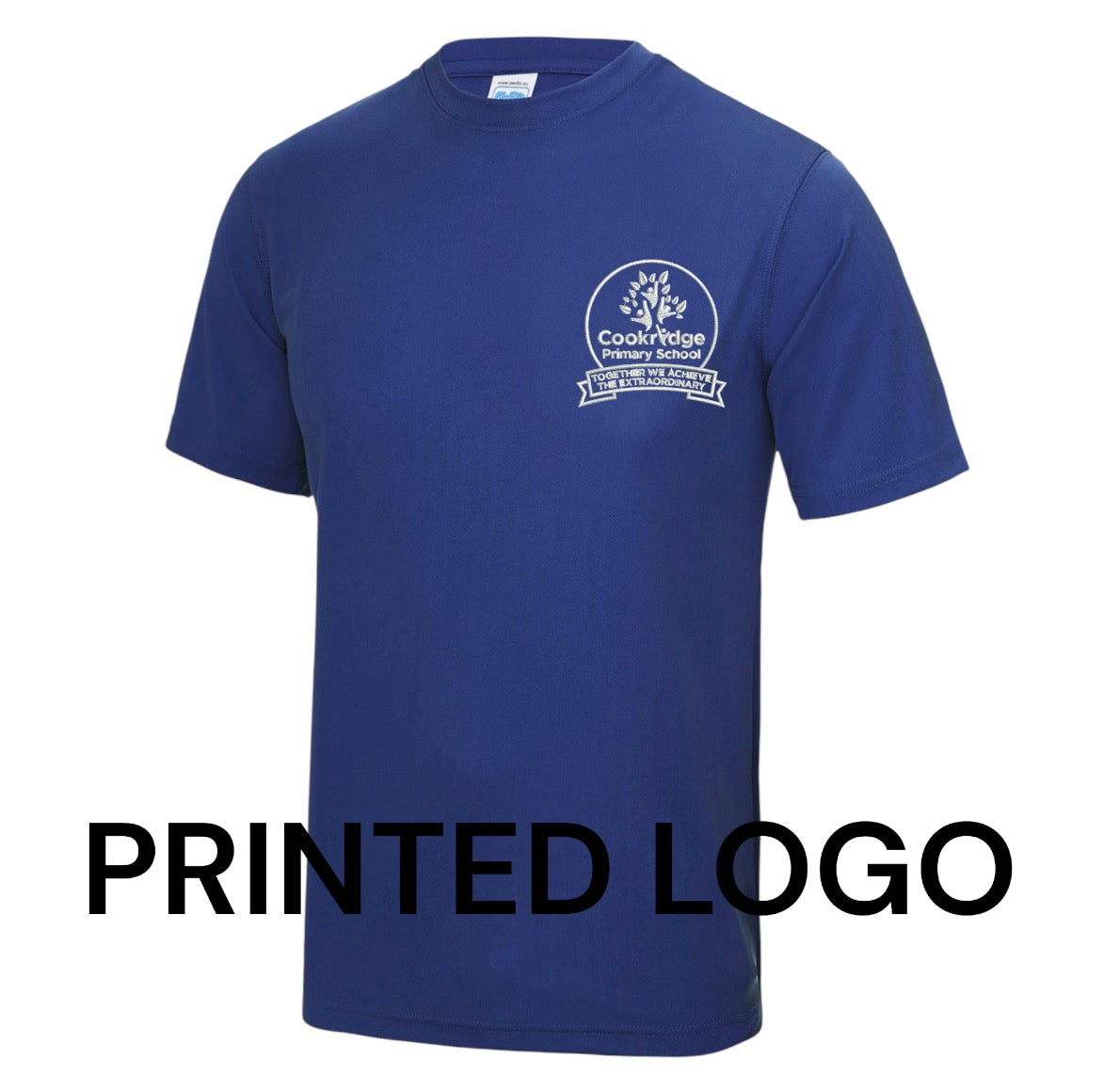 Cookridge Blue Printed logo T-shirt