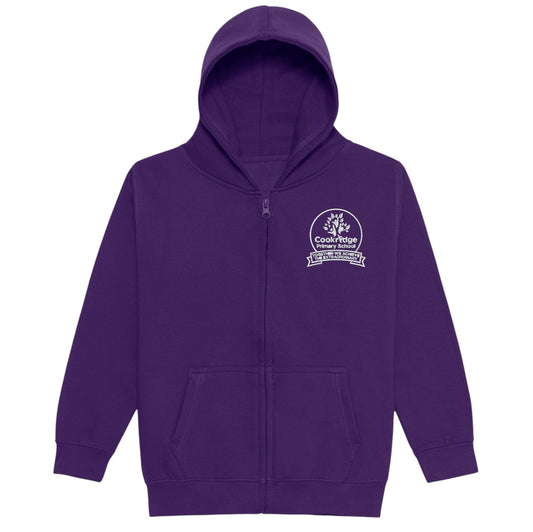 Cookridge purple Zip up hoodie