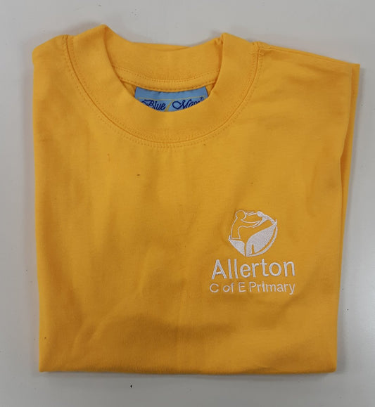 Allerton CofE Yellow PE T-shirt