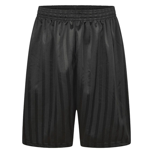 Black Shadow Stripe Shorts