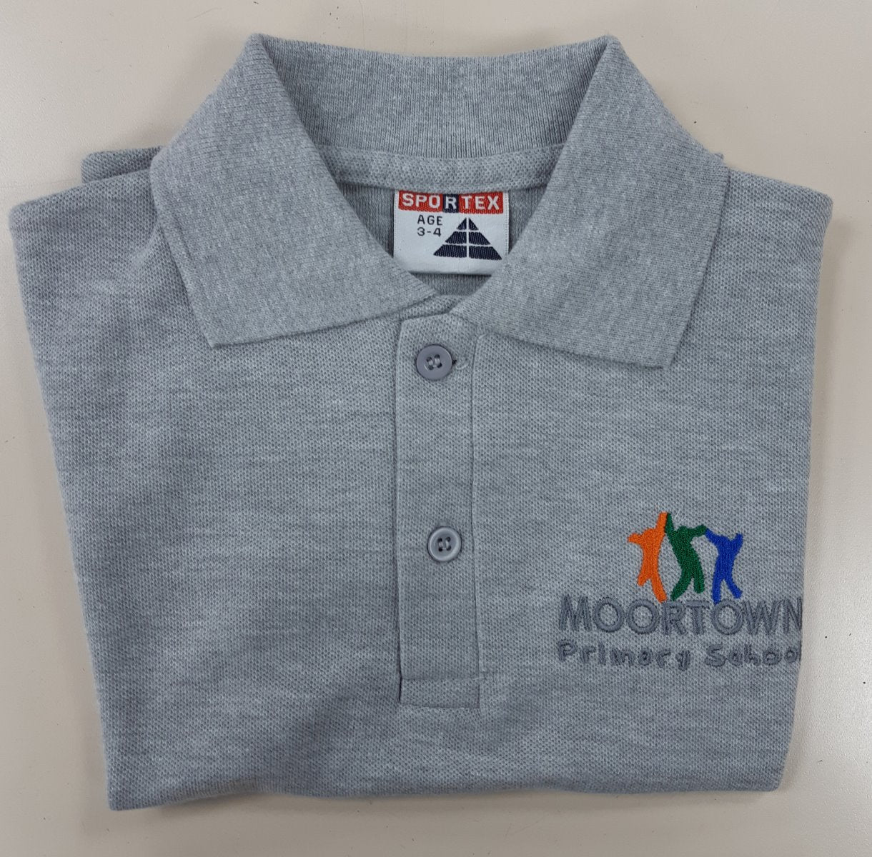 Moortown Primary Grey Polo Shirt